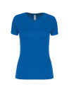 T-shirt de sport manches courtes col v femme