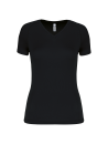 T-shirt de sport manches courtes col v femme