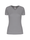 T-shirt de sport manches courtes col v femme