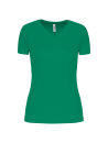 T-shirt de sport manches courtes col v femme