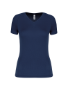 T-shirt de sport manches courtes col v femme