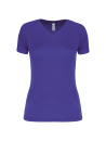 T-shirt de sport manches courtes col v femme