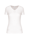 T-shirt de sport manches courtes col v femme
