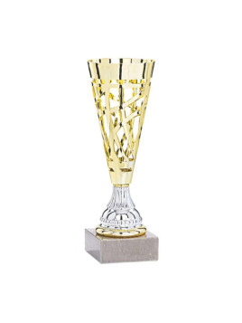 Coupe ajourée Or – 24 cm (ABS, socle marbre)