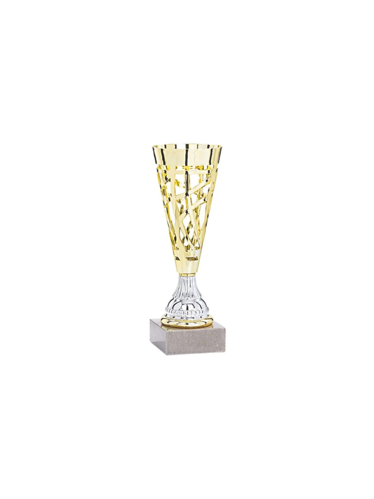 Coupe ajourée Or – 24 cm (ABS, socle marbre)