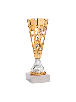 Coupe ajourée Bronze – 24 cm (ABS, socle marbre)