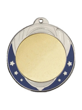 Médaille coloris argent - 70 mm (métal)