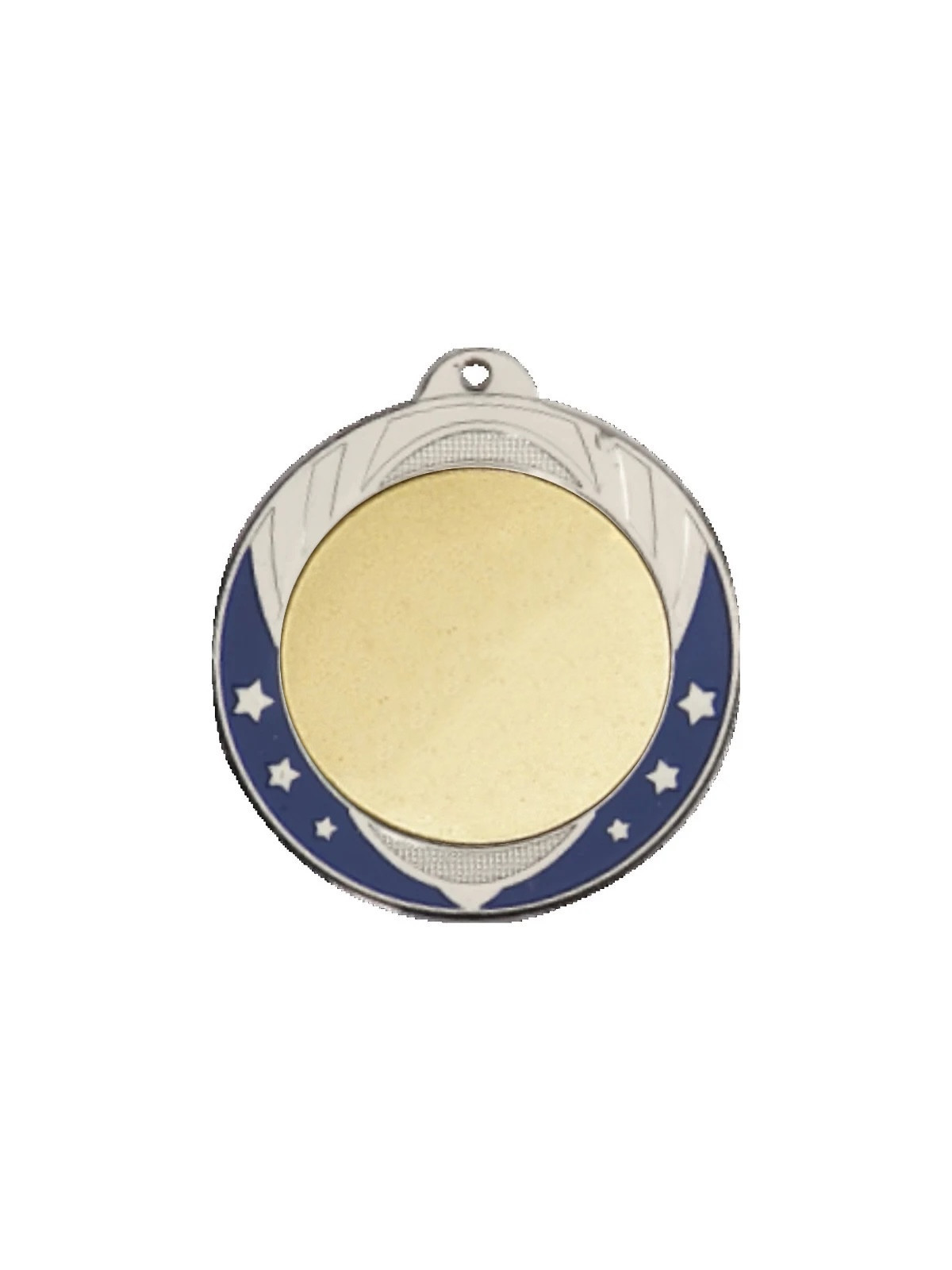 Médaille coloris argent - 70 mm (métal)