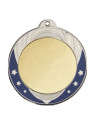 Médaille coloris argent - 70 mm (métal)