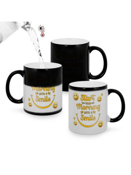 Mug magique thermoréactif personnalisable 330 ml – effet couleur révélée à chaud