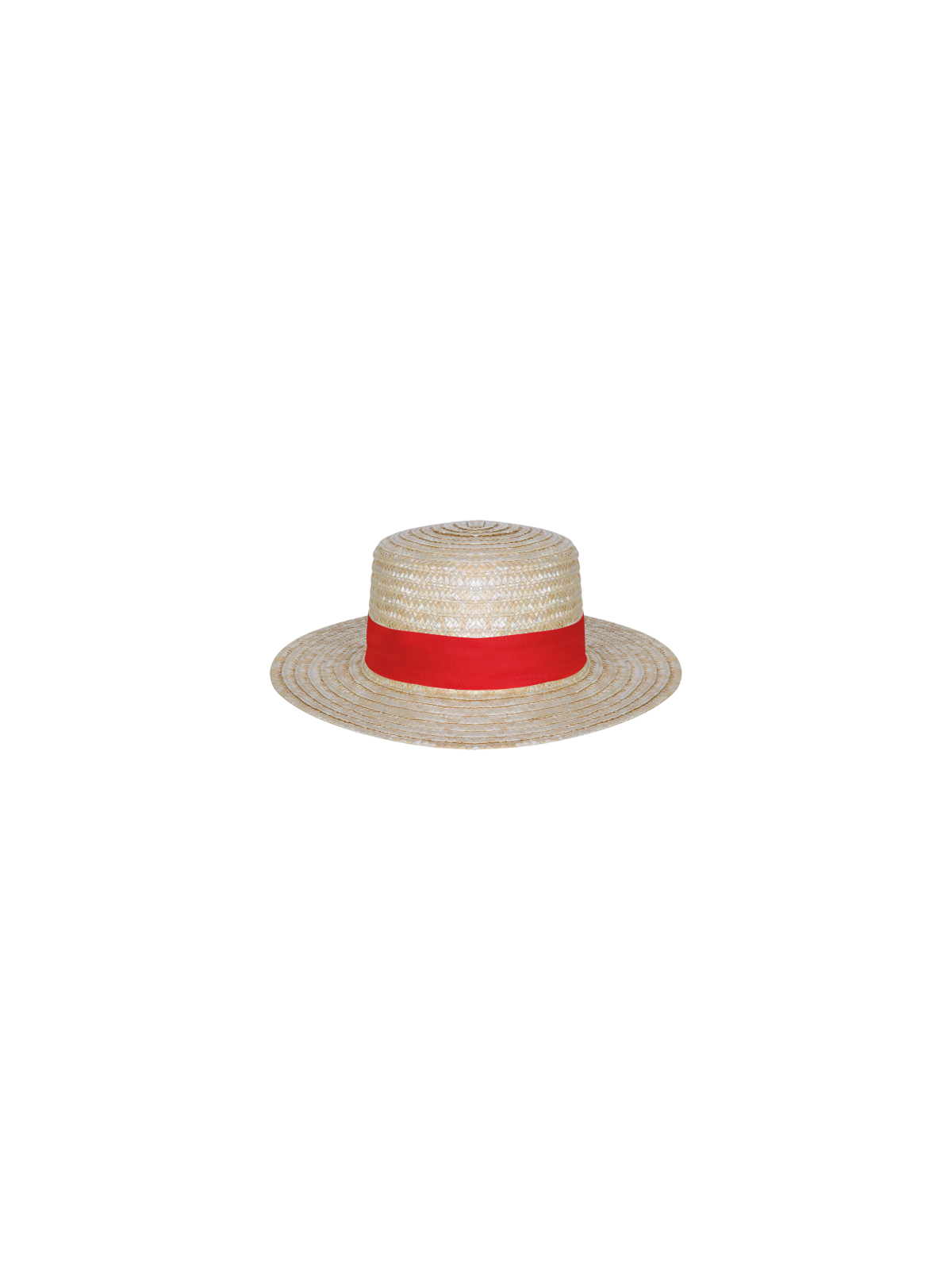 Chapeau de paille CANOTIER avec bandeau personnalisé