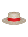 Chapeau de paille CANOTIER avec bandeau personnalisé