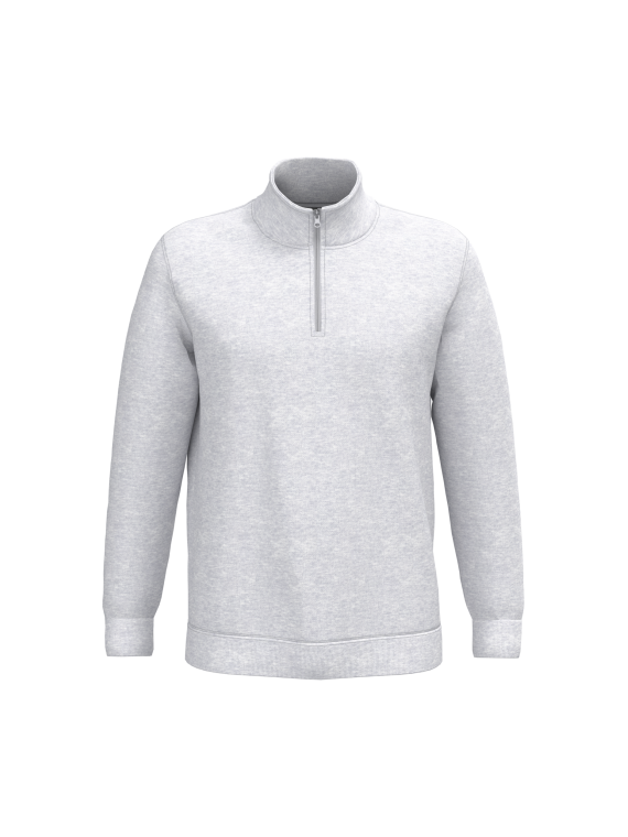 Sweat-shirt col zippé homme