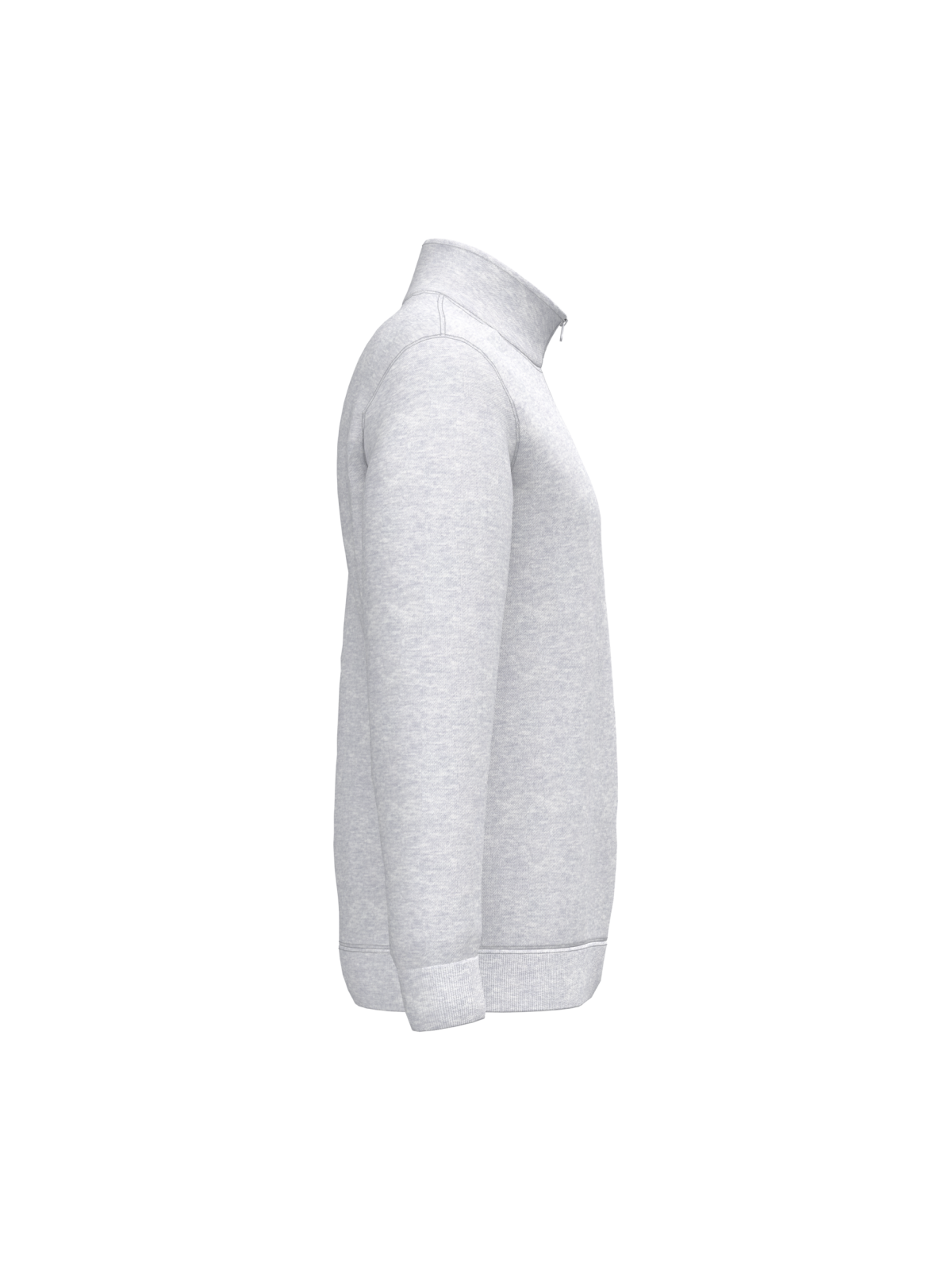 Sweat-shirt col zippé homme