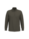Sweat-shirt col zippé homme