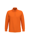 Sweat-shirt col zippé homme