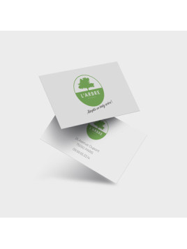 Carte de visite recyclée 300g/m² quadri recto-verso personnalisable