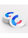 Sticker vinyle blanc monomère quadri