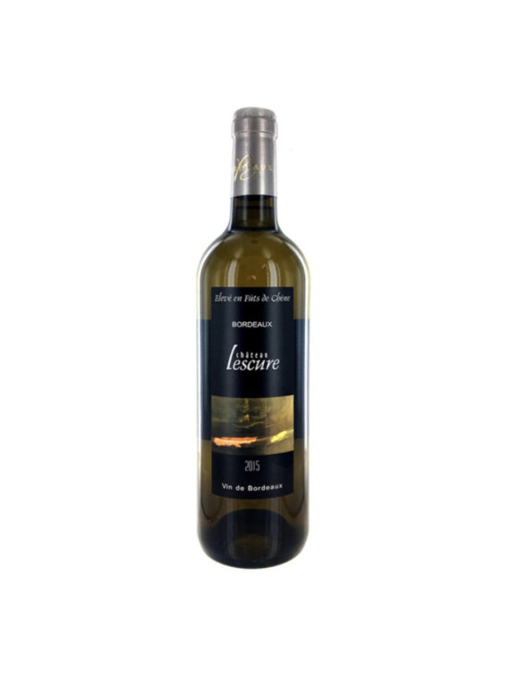 Vin Bordeaux blanc sec élevé en fût de chêne - Château Lescure 75cl - Le carton de 6