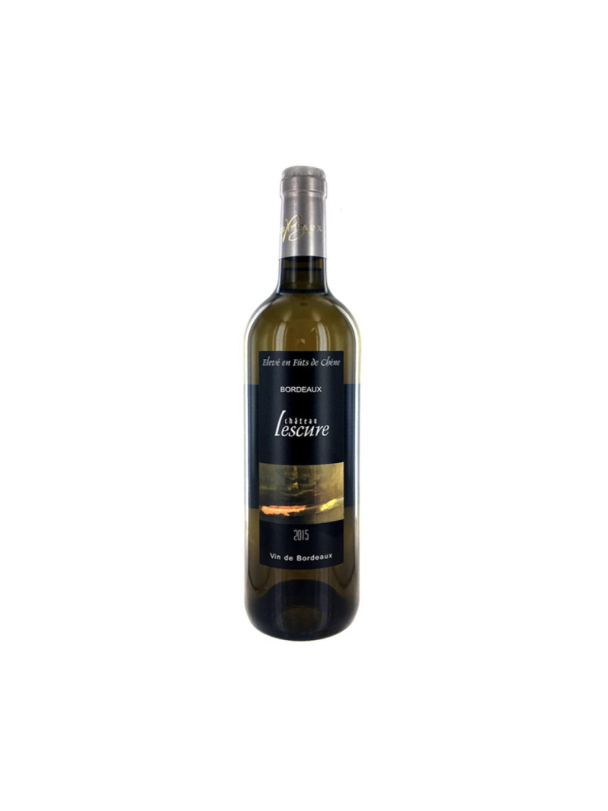 Vin Bordeaux blanc sec élevé en fût de chêne - Château Lescure 75cl - Le carton de 6