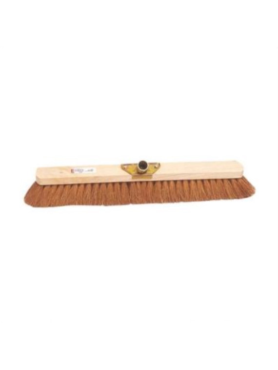 Balai coco naturel 60 cm - Douille métal