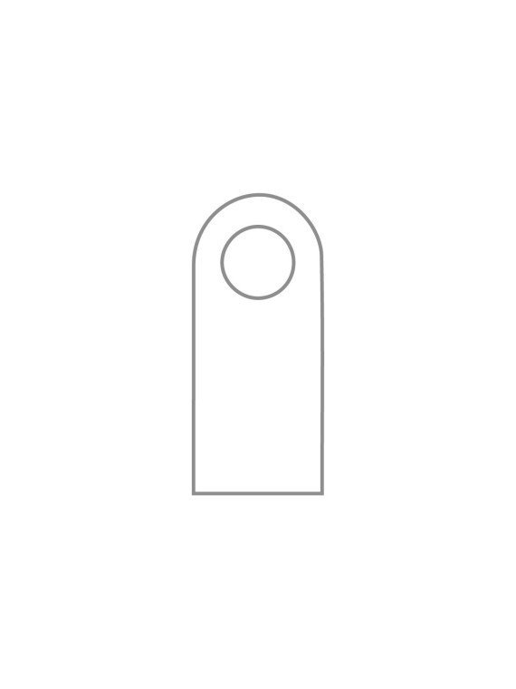 Accroche-porte fermé 20 x 9,5cm en impression quadri