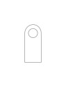 Accroche-porte fermé 20 x 9,5cm en impression quadri