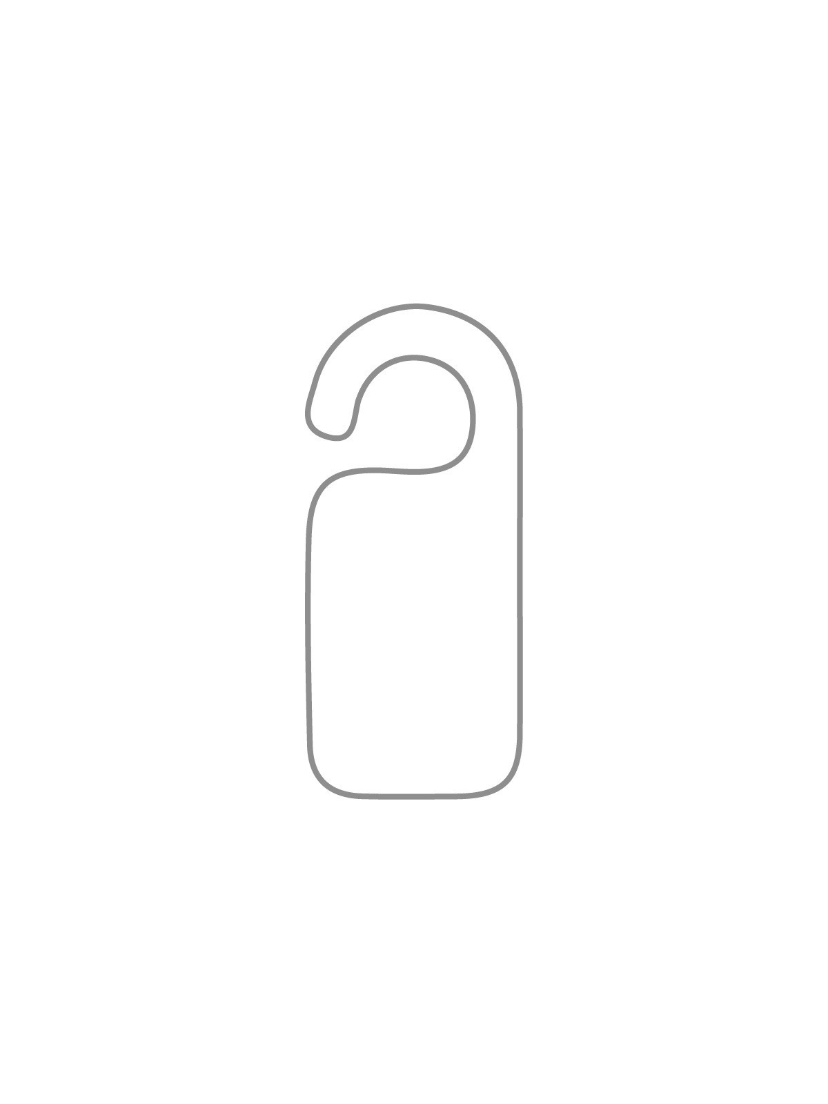 Accroche-porte ouvert 20 x 9,5cm en impression quadri