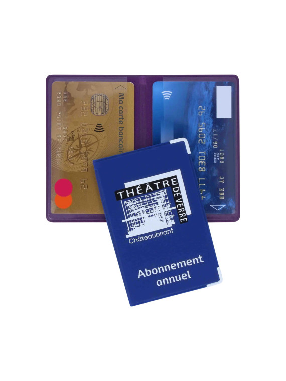 Étui porte-cartes personnalisé 2 poches | Fabrication française