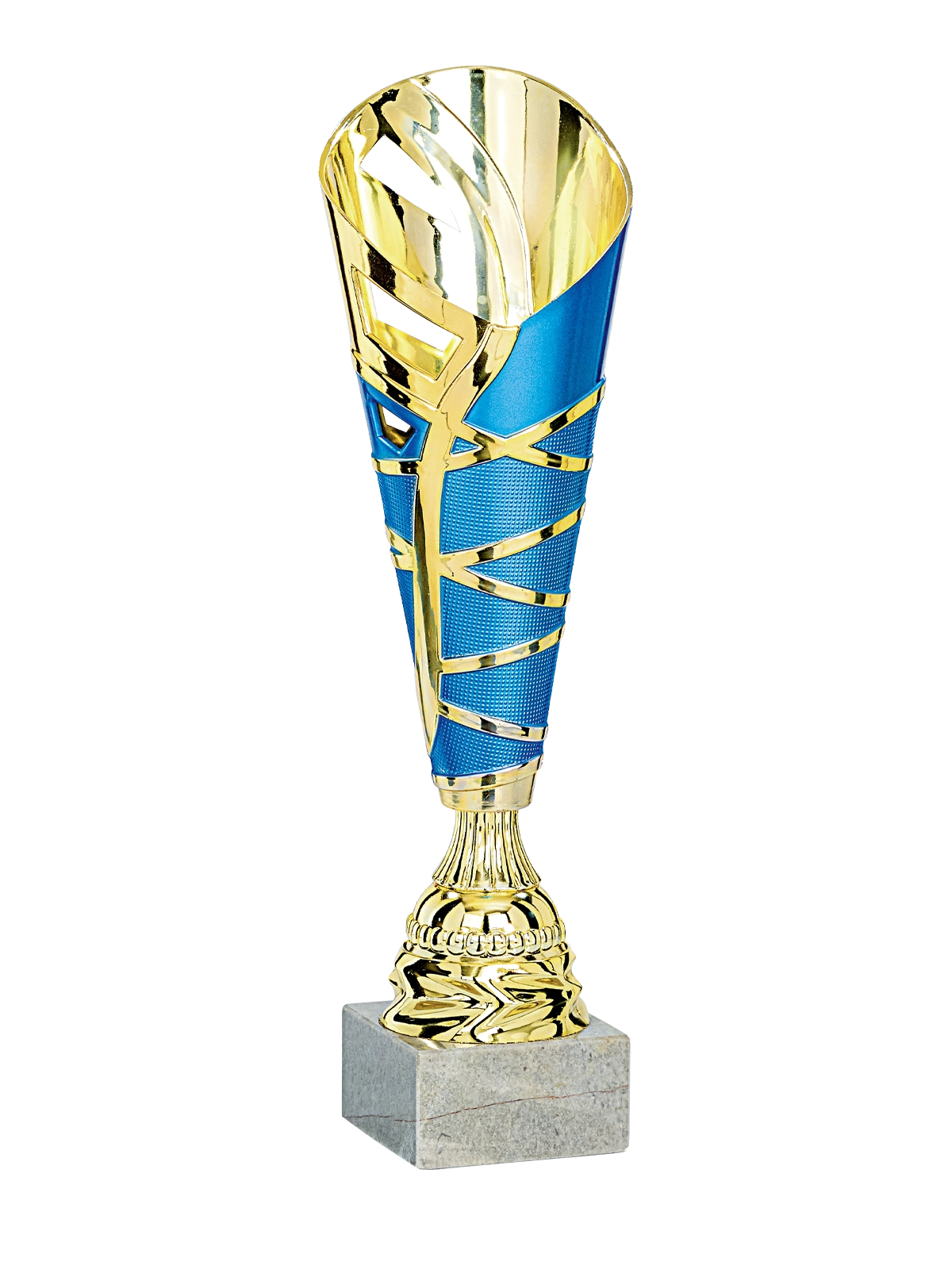 Coupe trophée personnalisable ABS bleu et or | Andikado