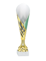 Coupe trophée personnalisable blanche et verte | Andikado