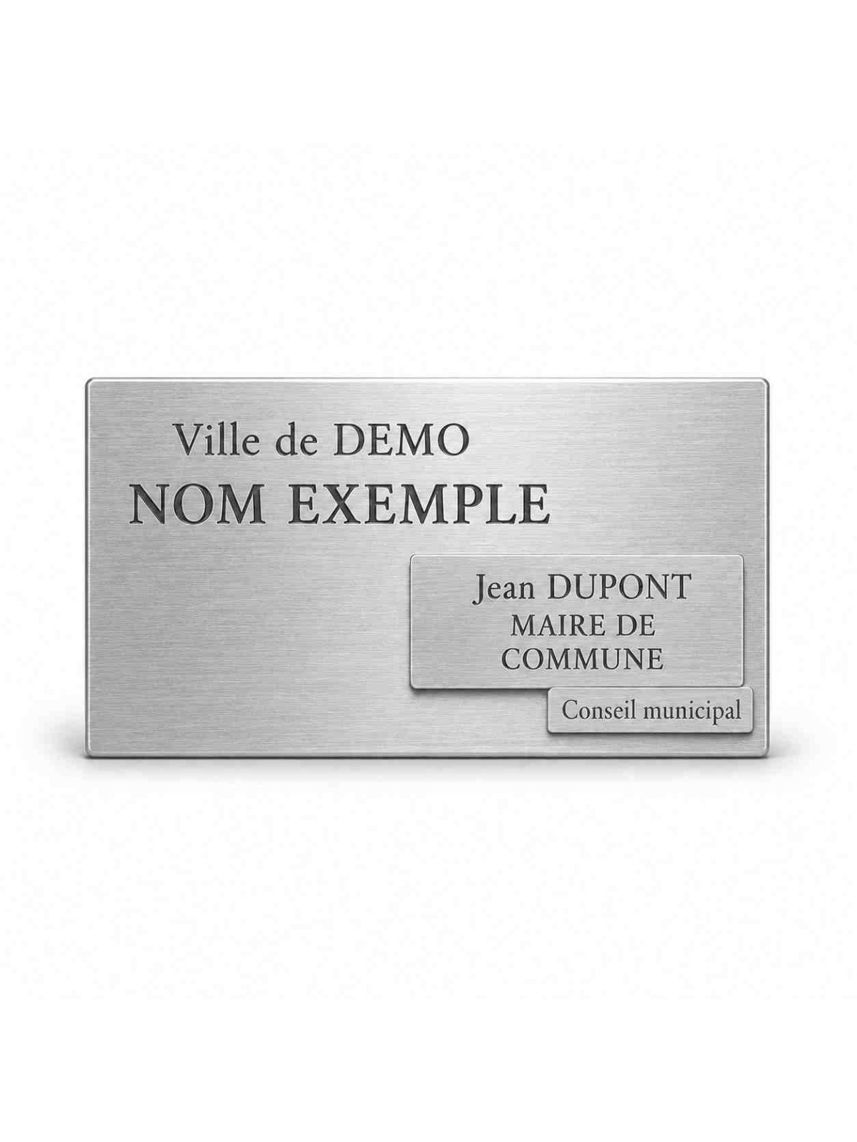 Plaque gravée personnalisée | Or ou argent | Andikado