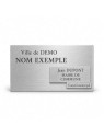 Plaque gravée personnalisée | Or ou argent | Andikado