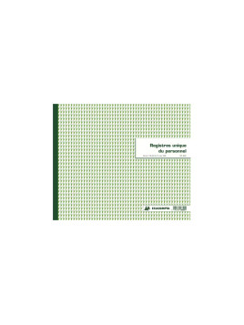 Registre imprimé unique du personnel Exacompta 6620E, 27 x 32 cm 52 pages