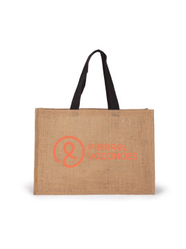 Sac matériel en jute 35L personnalisé P&V