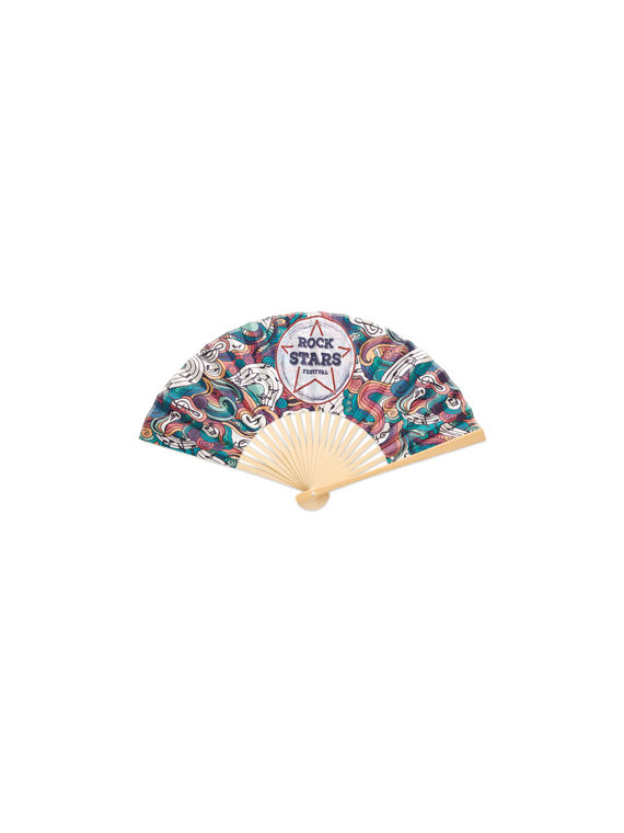 Eventail en bambou EVENT personnalisation quadrichromie intégrale
