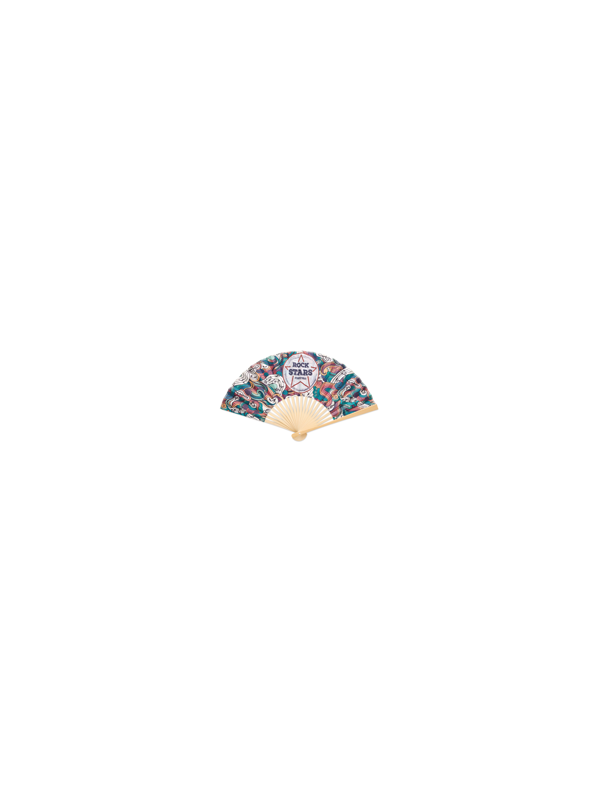 Eventail en bambou EVENT personnalisation quadrichromie intégrale