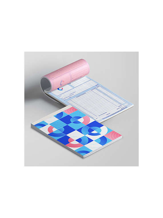 Carnet autocopiant personnalisé 2 feuillets | Andikado