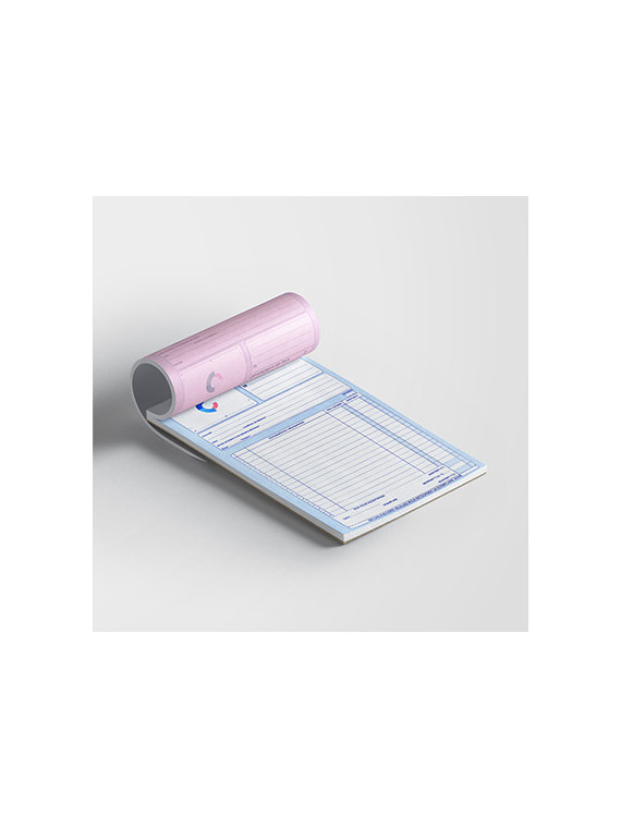 Carnet autocopiant personnalisé 2 feuillets | Andikado