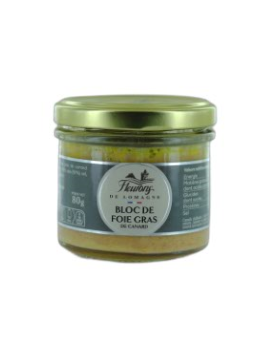 Bloc de foie gras de canard 80g