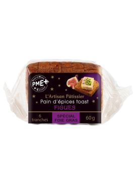 Pain d'épices figues 60g (6 tranches)