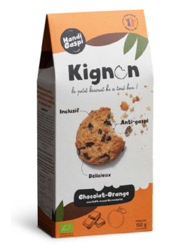 Cookies Kignon Bio recette Chocolat-orange 150g - Fabrication ESAT