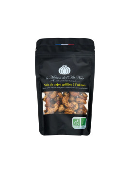 Noix de cajou grillées à l'ail noir Bio 100g