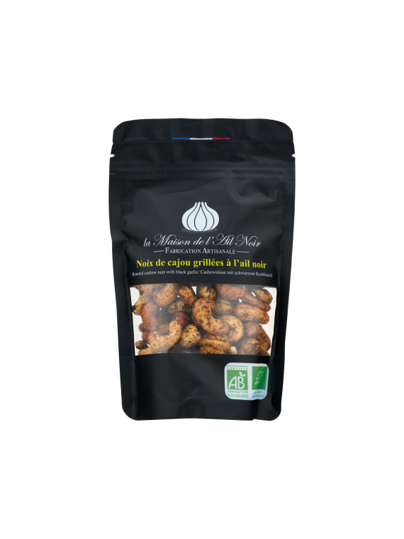 Noix de cajou grillées à l'ail noir Bio 100g