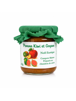 Gourmandise exotique pomme, kiwi et goyave 220g