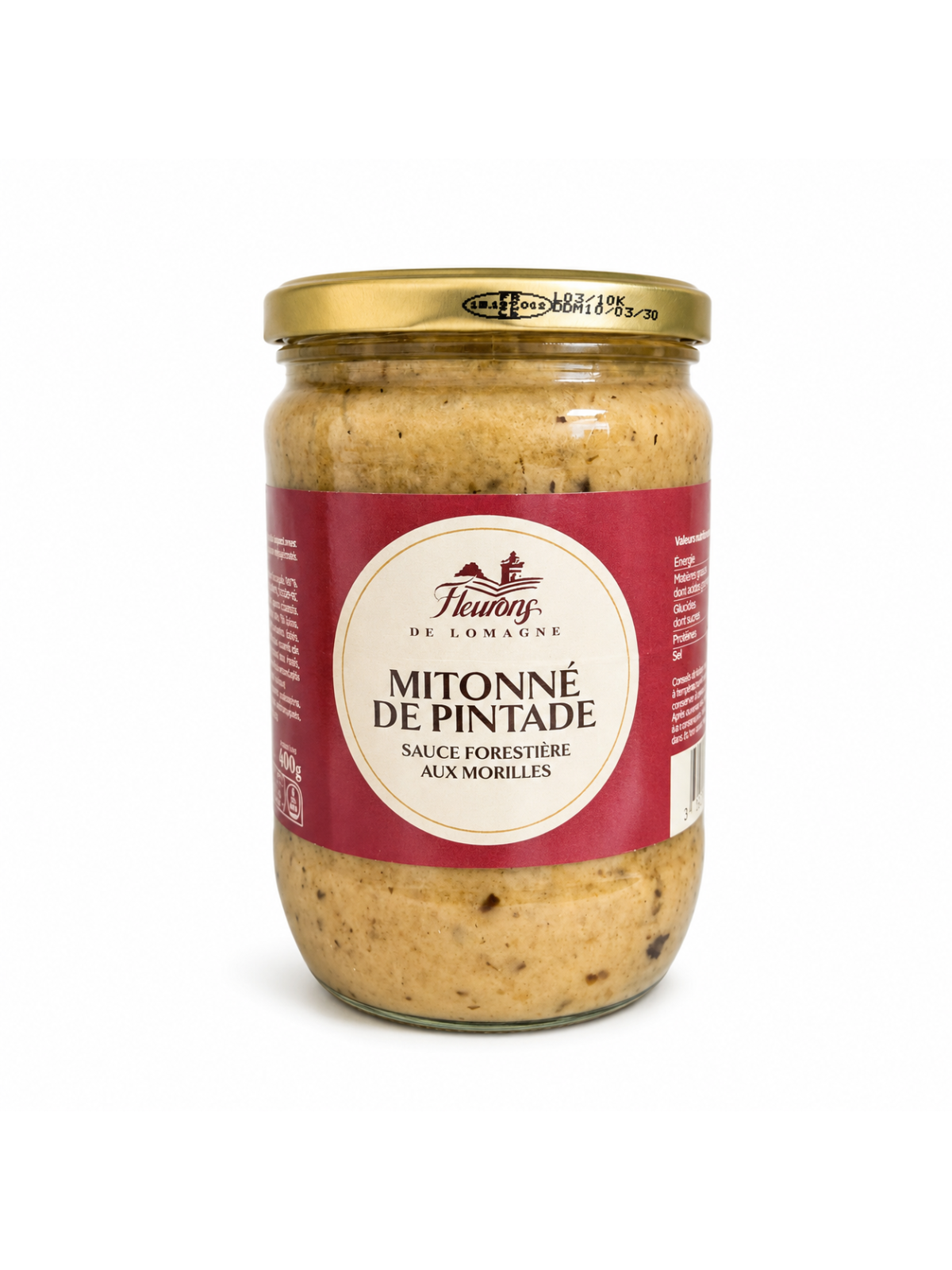 Mitonné de pintade sauce forestière aux morilles 600g
