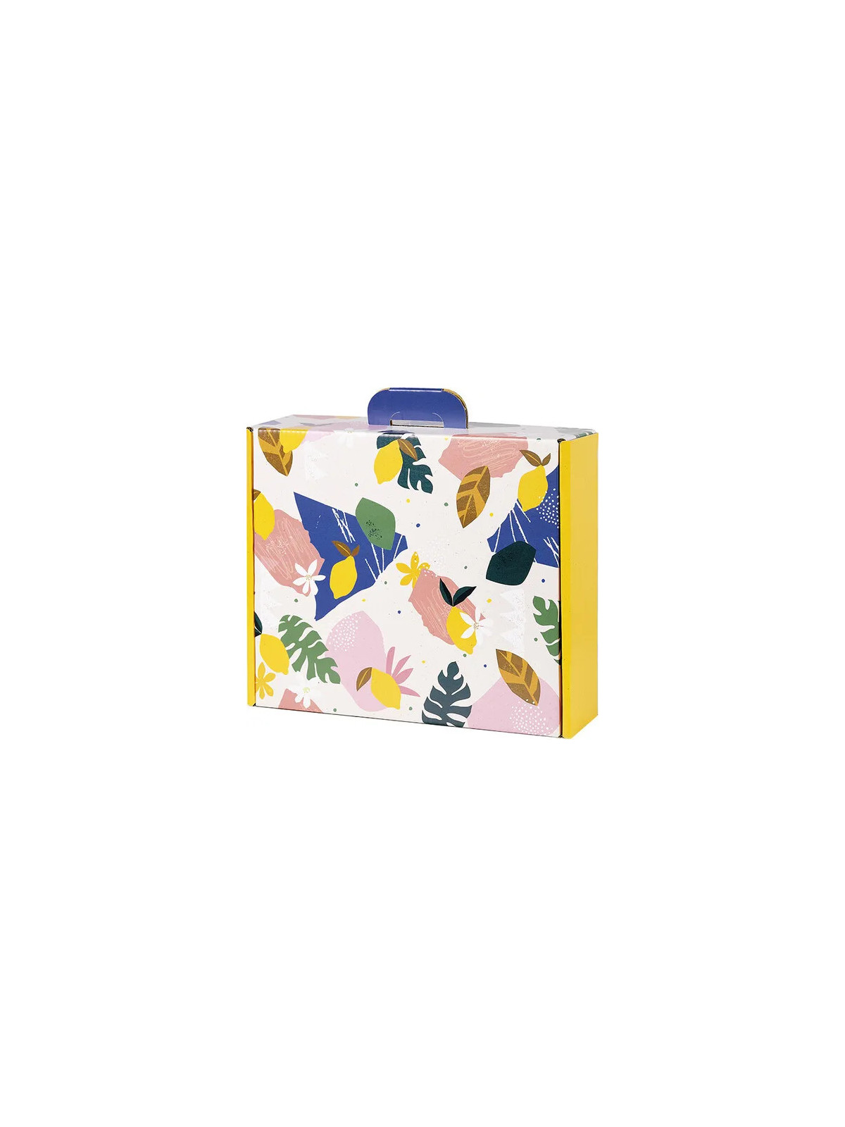 Valisette carton rectangle JARDIN D'AGRUMES - 34.2 x 25.0 x 11.5 cm