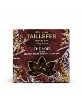 Thé de Noël 60g (boîte de thé noir, orange, fruits rouges, cannelle)