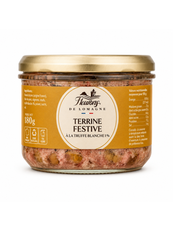 Terrine festive à la Truffe blanche 1% 180g