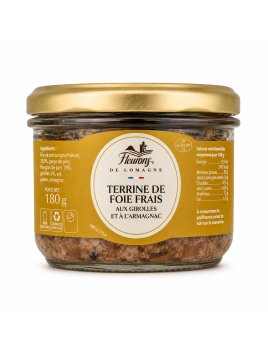 Terrine de foie frais aux girolles et à l'Armagnac 180g